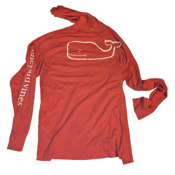 Vineyard Vines Medium Hooded Long Sleeve Pocket Tee - Picture 4 of 4